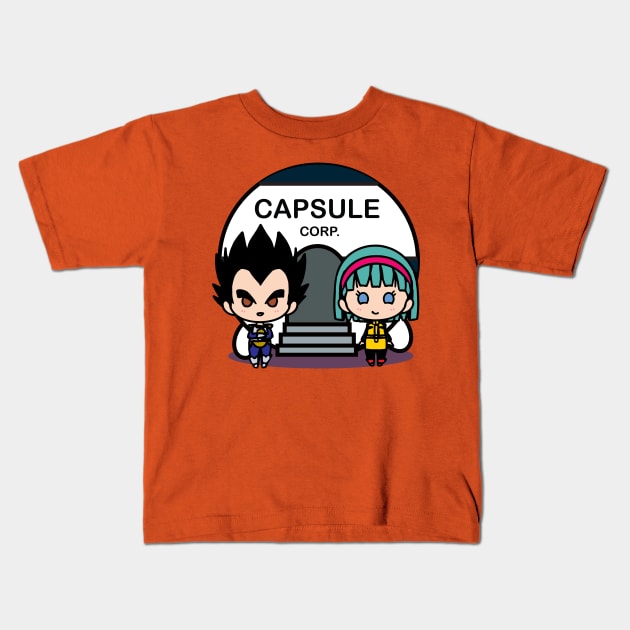 Capsule Corp. Kids T-Shirt by StarMasayume